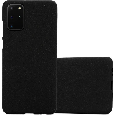 Afbeelding van Cadorabo Hoesje geschikt voor Samsung Galaxy S20 PLUS in FROST ZWART Beschermhoes gemaakt van flexibel TPU silicone Case Cover