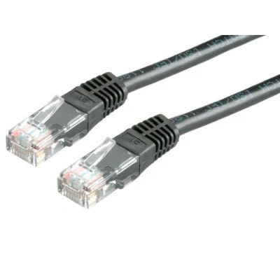 Afbeelding van Netwerkkabel Cat5e U/UTP 1 meter (100% koper, Zwart)