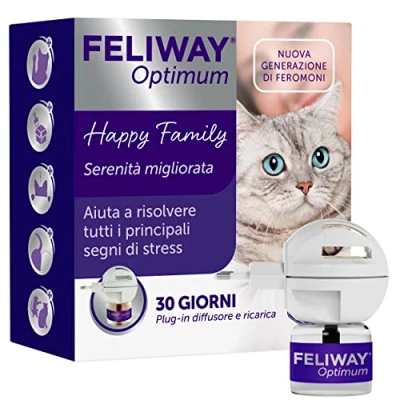 Afbeelding van FELIWAY Optimum Nieuwe generatie anti stress diffuser + navulverpakking 48 ml