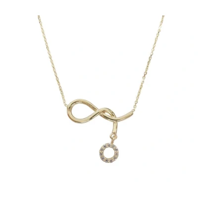 Afbeelding van Geel gouden cirkel zirkonia hanger