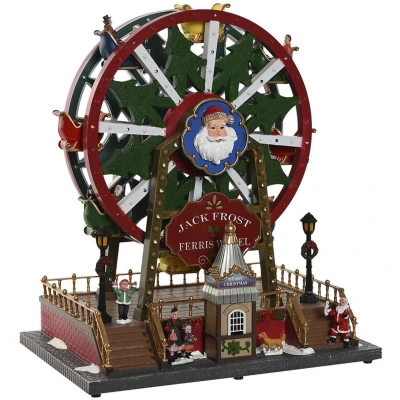 Afbeelding van Kerstversiering Home ESPRIT Rood Groen Gouden Kerstmis 30 x 20 34 cm