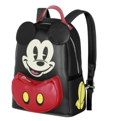 Afbeelding van Karactermania Disney Mickey Mouse Rugzak Backpack Heady Gezicht Zwart Rood Geel