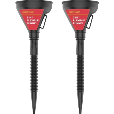 Afbeelding van 2 in 1 kunststof trechter met uittrekbare flexibele uitloop, set van trechters voor auto benzine, diesel, ruitenwasvloeistof, adblue, water, olie, brandstof, koelvloeistof, stuks