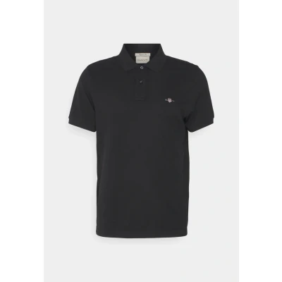 Afbeelding van GANT SLIM Shield Poloshirt, Heren, Maat: Small, Black