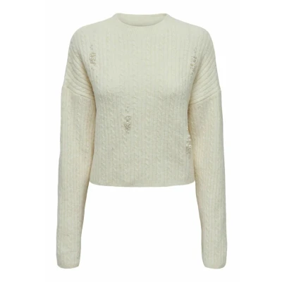 Afbeelding van Only Onlmarilla ls pearl oneck knt birch Trui XS