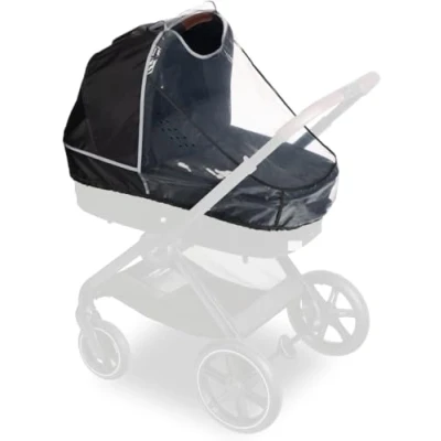 Afbeelding van Hauck Carrycot Raincover Regenhoes voor reiswieg transparant