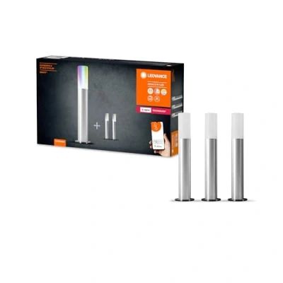 Afbeelding van Ledvance Slimme led tuinverlichting, uitbreidingsset met 3 polen, dimbare lichtketting draadloze bediening, Zigbee technologie, RGB kleurregeling, kleurtemperatuur 2000 6500 K, W voor 420 lm