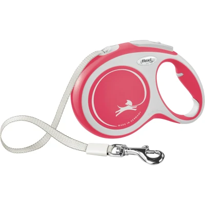 Afbeelding van Flexi Rollijn New Comfort Tape Rood L 8 MTR