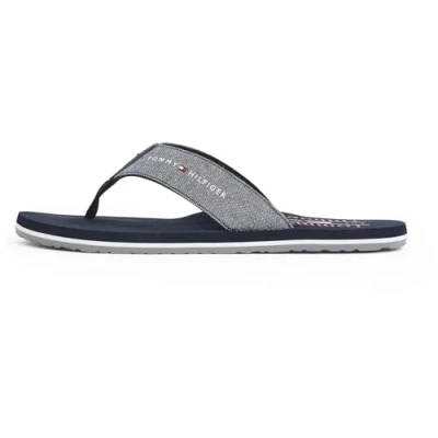 Afbeelding van Tommy Hilfiger Chambray Beach Fm0Fm05570 Sandalen voor heren, flipflops, blauw (Desert Sky), 44 EU