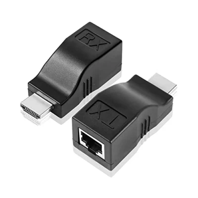 Afbeelding van YAODHAOD Cat5/Cat6 naar HDMI Extender 30m, Repeater Over Enkele CAT5e/CAT6 Kabel voor HDTV PS4 STB 4K 2K, Moet Puur Koper Cat 5e/6/6e Draad