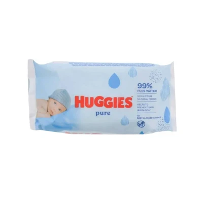 Afbeelding van Huggies Billendoekjes Pure 72 doekjes