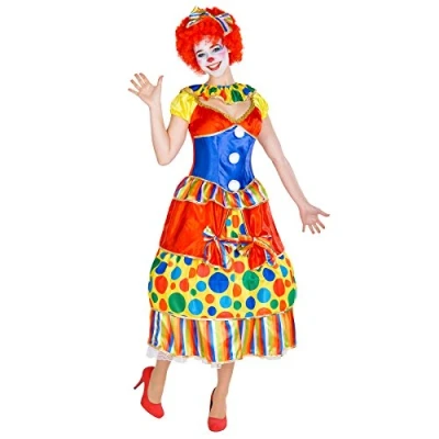 Afbeelding van dressforfun Vrouwenkostuum clown Fridoline XXL verkleedkleding kostuum halloween verkleden feestkleding carnavalskleding carnaval feestkledij partykleding 300781