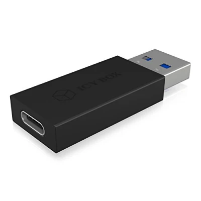 Afbeelding van ICY BOX IB CB015 USB adapter Type C (female) naar A (mannelijk), 3.1 (Gen 2, 10 Gbps) Zwart
