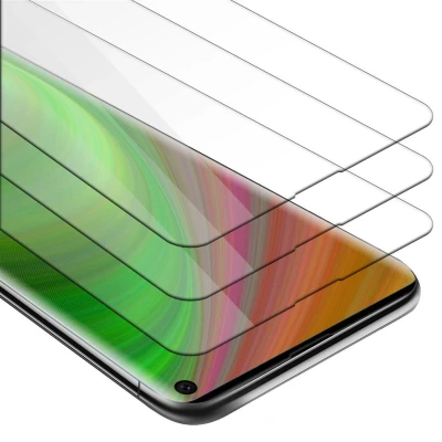 Afbeelding van Cadorabo 3x Screenprotector geschikt voor Samsung Galaxy S10 4G in KRISTALHELDER Tempered Display Pantser Film