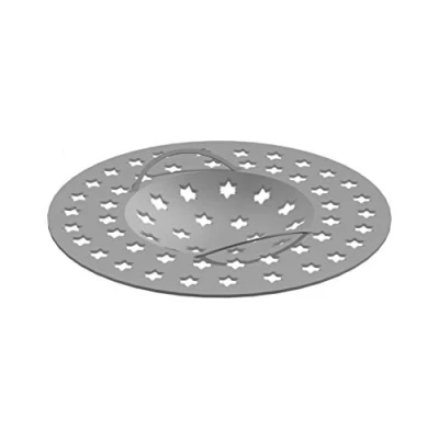 Afbeelding van LUX ELEMENTS Tub BAZ HS Haarzeef, douchezeef voor douchevloeren met puntafvoer, beschermt tegen verstopping van buizen, eenvoudig te reinigen, achteraf monteren