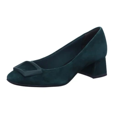 Afbeelding van Tamaris Dames 1 22302 41 Pumps, groen suède, 42 EU