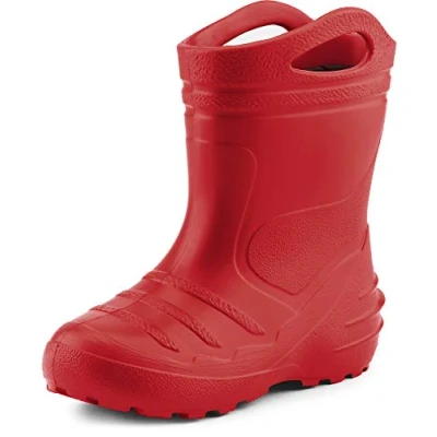 Afbeelding van Ladeheid LA KL 051 Kinder Regenlaarzen Rubber met Binnenschoen en Grepen Waterdicht EVA Wasbare Rood 32