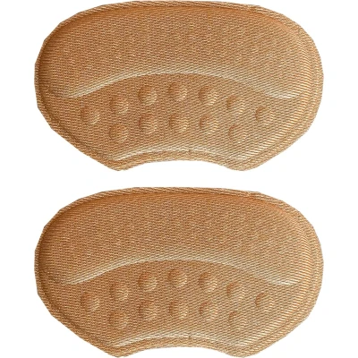 Afbeelding van Hielzooltjes Anti slip Hielzool Hakbeschermers Premium Hielbeschermers Kleur Beige / Wit Schoenmaat Universeel Hiel beschermers Hielkussens