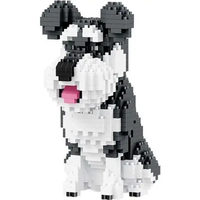 Afbeelding van Balody Schnauzer Nanoblocks bouwset / 3D puzzel 934 bouwsteentjes