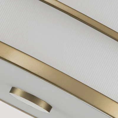 Afbeelding van Feiss LED Plafondlamp Fusion 3X E27 Max 40W Dimbaar Painted Natural Brass