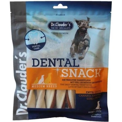Afbeelding van Dr.Clauder&#039;s Dental Snack Medium Hondensnacks Eend 170 g
