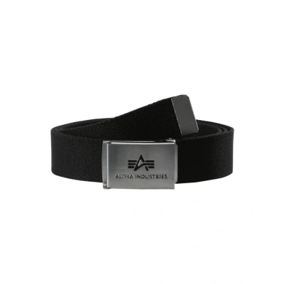 Afbeelding van Alpha Industries BIG A BELT Riem, Maat: One Size, Black
