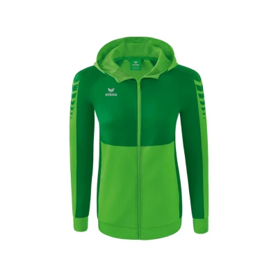 Afbeelding van Erima Six Wings trainingsjack met capuchon dames green/smaragd