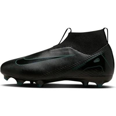 Afbeelding van Nike Performance JR ZOOM 10 ACAD FGMG Unisex Voetbalschoenen met kunststof noppen voor kinderen, Maat: 32, Black/deep jungle Kunststof/ textiel