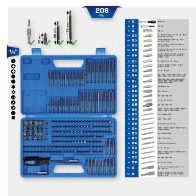 Afbeelding van Brilliant Tools Schroevendraaierbitset 208 stuks