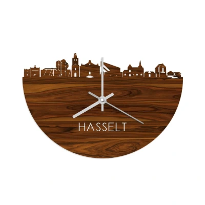 Afbeelding van Skyline Klok Hasselt Palissander
