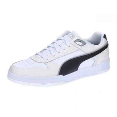 Afbeelding van Puma RBD GAME Unisex Sneakers laag, Maat: 40.5, White/black/vapor gray Leer en imitatieleer