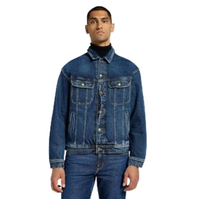 Afbeelding van Lee Relaxed Rider Jacket Spijkerjas, Heren, Maat: Small, Orchid blue