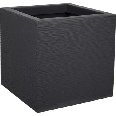 Afbeelding van PLASTIC EDA Graphit Up vierkante bloembak 21 L 29,5 x cm houtskoolgrijs