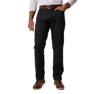 Afbeelding van JP 1880 Heren grote maten Menswear L 8XL 5 Pocket broek, elastische band, regular fit 717157, donkermarine, 52W / 34L