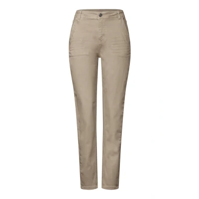 Afbeelding van Street One Jeans Tapered Fit, Dames, Maat: 27x30, Beige