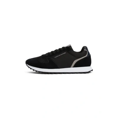 Afbeelding van Tommy Hilfiger NEW Runner Sneakers laag, Heren, Maat: 40, Black Leer/ synthetisch