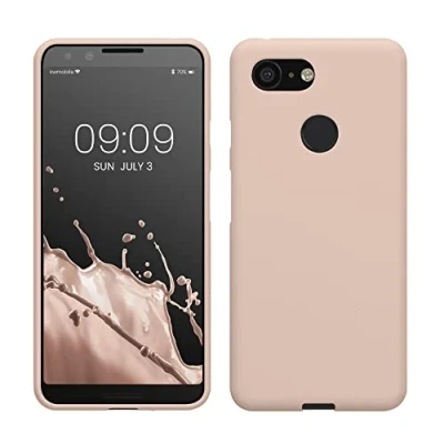 Afbeelding van kwmobile telefoonhoesje compatibel met Google Pixel 3 hoesje Zachte case voor smartphone Back cover in kokosmelk