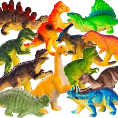 Afbeelding van Dinosaurus speelgoed actiefiguren set van 12 stuks dino&#039;s speelset figuren