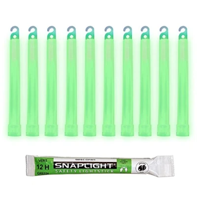 Afbeelding van Cyalume SnapLight Groene kniklichten Glow Sticks 15 cm 6 inch industriële lichtstaaf, ultra heldere lichtsticks met lichtduur 12 uur (verpakking van 100 stuks)