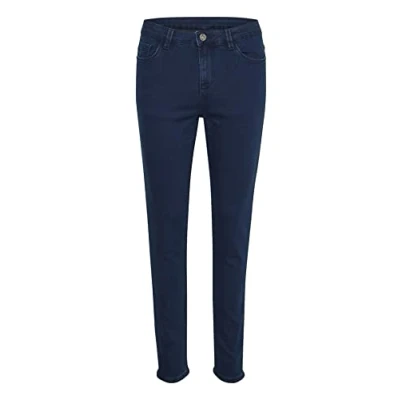Afbeelding van Kaffe Kavicky Jeans Skinny Fit, Dames, Maat: 36, Dark blue denim