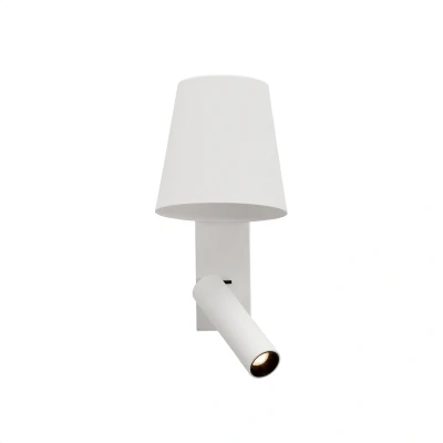 Afbeelding van Nachtlamp LED met kap Wit