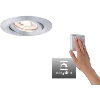 Afbeelding van Paulmann 92974 EBL Nova mini Plus Coin LED inbouwlamp 4.20 W Aluminium