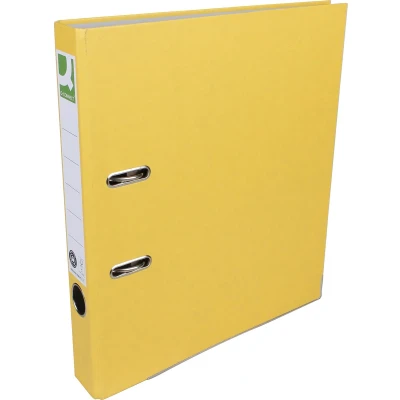 Afbeelding van Q Connect ordner A4 uit Recycolor papier 50mm Geel