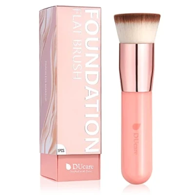 Afbeelding van DUcare Kabuki Professionele foundationkwast voor gezichtsmake up, perfect het mengen van vloeistof, crème of cosmetisch poeder, onberispelijk
