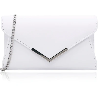 Afbeelding van Milisente Clutch Dames Suède Avondtas Kleine Schoudertas (Wit)