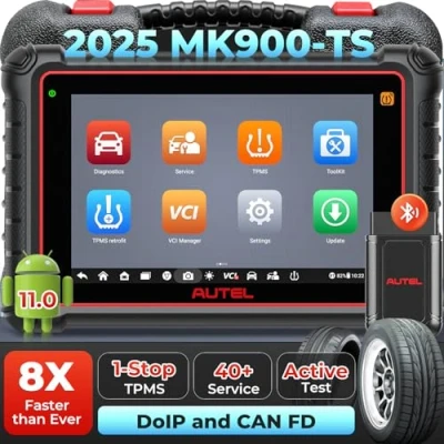 Afbeelding van Autel MaxiCOM MK900 TS TPMS Scanner, 2024 bidirectionele tool bijgewerkt door MaxiCheck MX808S TS, MK808S MS906TS w / 40+ service, 3000+ actieve tests, Alle systeemdiagnose, No IP Beperkte MX900TS