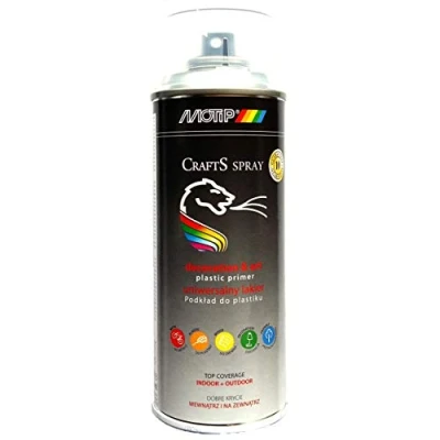 Afbeelding van CRAFTS Plastic Primer Motip Spray Universal 400 ml blik (hechtbasis voor kunststof onderdelen transparant)