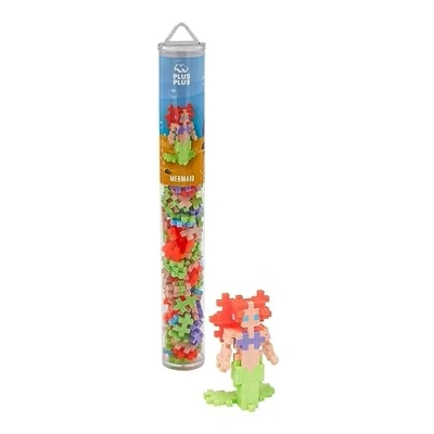 Afbeelding van Plus Zeemeermin Tube Constructiespeelgoed Set Met Bouwstenen 100 Delige Bouwset Bouwspeelgoed Vanaf 3 Jaar