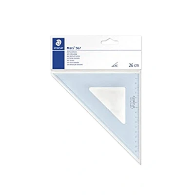 Afbeelding van Staedtler Mars 567 26 45 Set Vierkant 25 cm 45/45 Graden Blauw