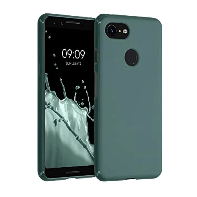 Afbeelding van kwmobile telefoonhoesje geschikt voor Google Pixel 3 Hoesje smartphone Back cover in blauwgroen